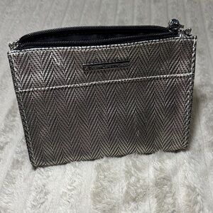 Chic Silver Cosmetic Bag